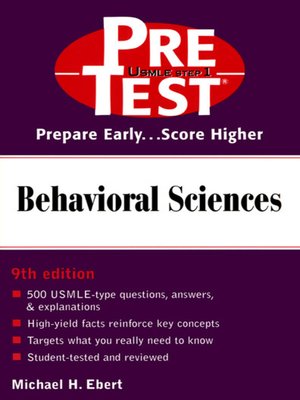 cover image of Behavioral Sciences
